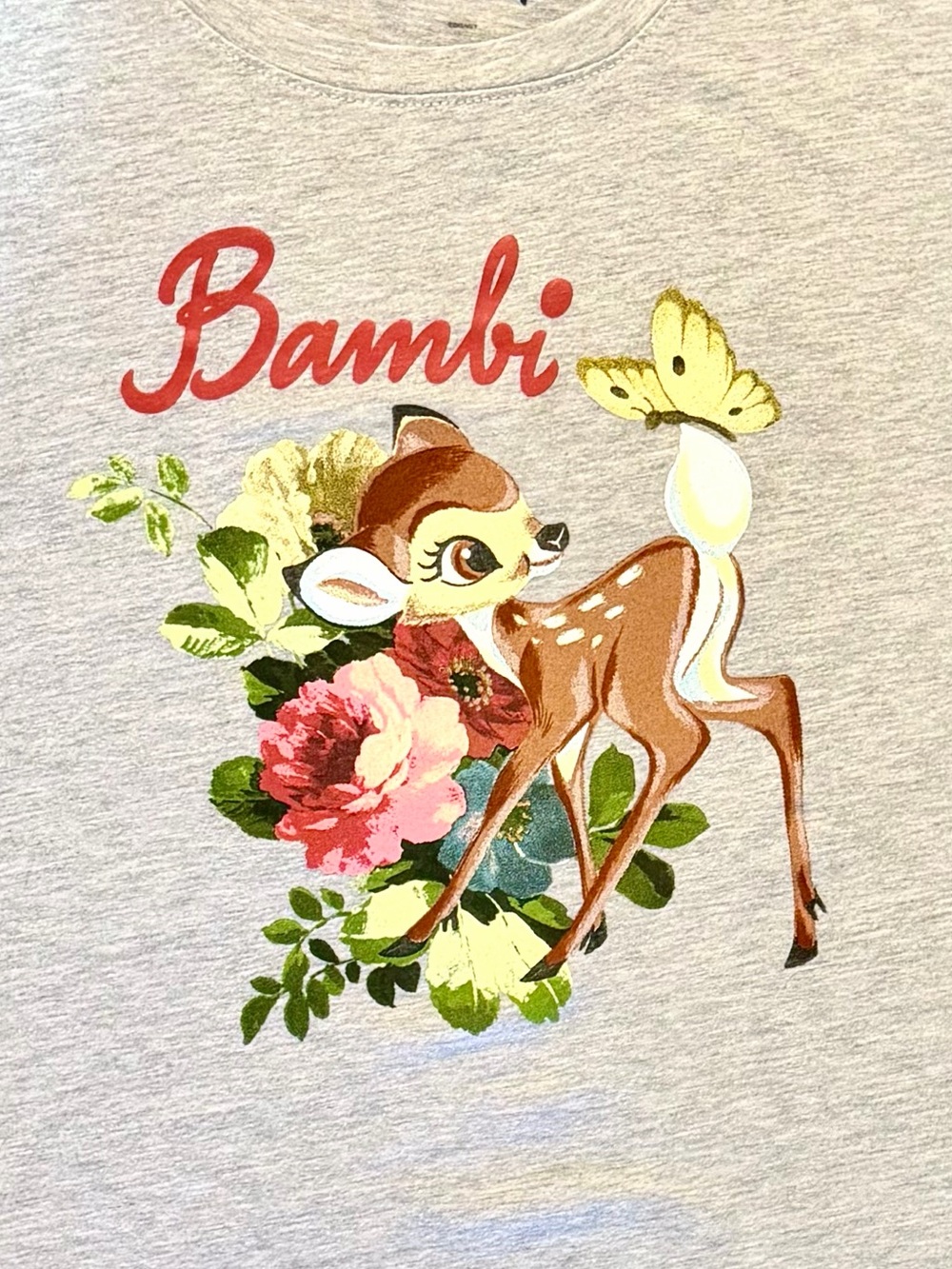 🌟HOST PICK!🌟 Disney’s Bambi 🦌💕 Butterfly Floral Scene Women’s Cut Tee - Picture 3 of 4
